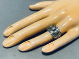 Marvelous Native American Navajo Sterling Silver Ring-Nativo Arts