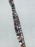 Fab Vintage Santo Domingo Dark Heishi Sterling Silver Necklace-Nativo Arts