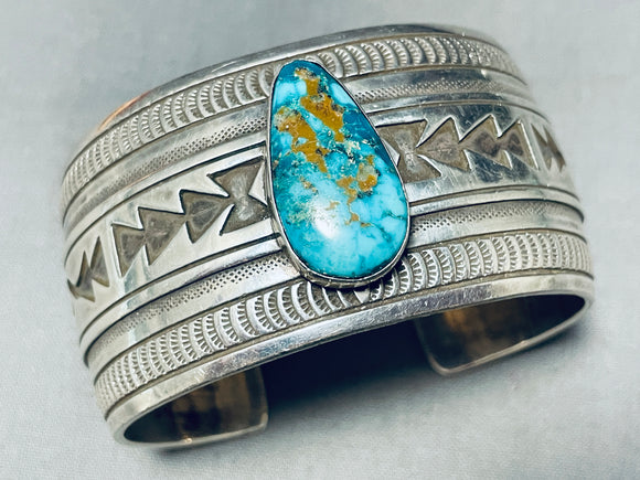 Best Henry Billie Vintage Native American Navajo Turquoise Sterling Silver Bracelet-Nativo Arts