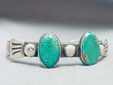 Amazing Vintage Native American Navajo Royston Turquoise Sterling Silver Bracelet-Nativo Arts