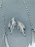 Smithsonian Artist Vintage Native American Navajo Charles Johnson Sterling Silver Necklace-Nativo Arts