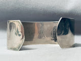Thick Vintage Southwest Sterling Silver Geomtric Bracelet-Nativo Arts