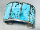 6 Inch Wrist One Of Best Vintage Native American Navajo Turquoise Sterling Silver Bracelet-Nativo Arts
