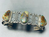 Unique Vintage Native American Navajo Royston Turquoise Sterling Silver Bracelet-Nativo Arts