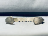 Roll The Dice!! Rare Vintage Native American Navajo Dice Sterling Silver Bracelet Cuff-Nativo Arts