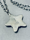 Important Vintage Native American Navajo Star Of Royston Turquoise Sterling Silver Necklace-Nativo Arts