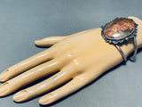 Jupiter Agate!! Vintage Native American Navajo Sterling Silver Bracelet Old-Nativo Arts