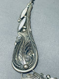 The Absolute Best Vintage Native American Navajo Pink Shell Sterling Silver Necklace-Nativo Arts