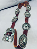 552 Grams Vintage Native American Navajo Royston Turquoise Sterling Silver Concho Belt-Nativo Arts