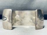 One Of The Best Vintage Native American Navajo Geomtric Wave Sterling Silver Bracelet-Nativo Arts