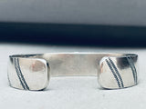 Important Vintage Native American Navajo Jeanette Dale Turquoise Sterling Silver Bracelet-Nativo Arts