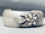 Lorenzo Secatero Stunning Vintage Native American Navajo Swirl Calcite Sterling Silver Bracelet-Nativo Arts