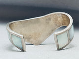 6 Inch Wrist Star Turquoise Inlay Sterling Silver Bracelet Cuff-Nativo Arts