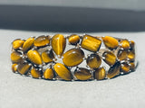 One Of The Most Unique Vintage Southwest Tiger's Eye Sterling Silver Bracelet-Nativo Arts