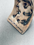 Dak Willie Most Unique Vintage Native American Navajo Sterling Silver Bracelet-Nativo Arts