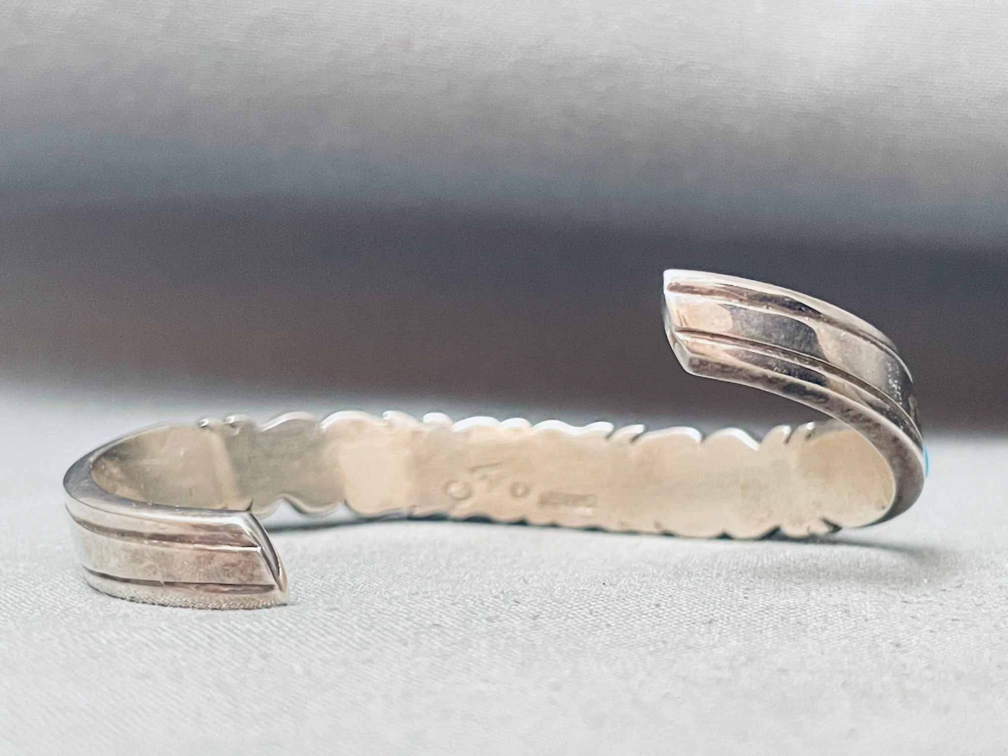 Detailed Inlay Vintage Native American Navajo Cecil Ashley