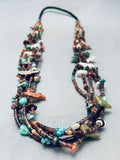 One Of The Most Beautiful Vintage Santo Domingo Fetish Turquoise Necklace-Nativo Arts
