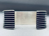 Contemporist Vintage Native American Navajo Sterling All Silver Bracelet Cuff-Nativo Arts