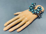 Gasp! Naja Turquoise Formation Native American Navajo Sterling Silver Bracelet Cuff-Nativo Arts