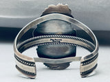 One Of The Best Ever Vintage Native American Navajo Green Turquoise Sterling Silver Bracelet-Nativo Arts