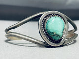 Incredible Vintage Native American Navajo Green Turquoise Sterling Silver Bracelet-Nativo Arts