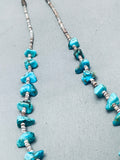 Authentic Vintage Native American Navajo Turquoise Sterling Silver Necklace-Nativo Arts