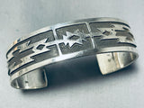 Fred Douglas Native American Navajo Sterling Silver Bracelet-Nativo Arts