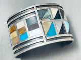 7-inch Wrist 83 Grams Native American Navajo Sleeping Beauty Turquoise Sterling Silver Bracelet-Nativo Arts