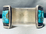 Best Ever Vintage Native American Navajo Spiderweb Turquoise Inlay Sterling Silver Bracelet-Nativo Arts