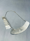 One Of The Most Unique Vintage Native American Navajo Sterling Silver Necklace-Nativo Arts