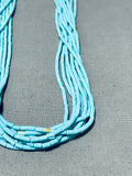 Cute Native American Navajo Turquoise Tubule Sterling Silver Necklace-Nativo Arts