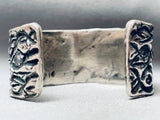 Heavy 86 Grams Vintage Native American Navajo Sterling Silver Bracelet Cuff-Nativo Arts