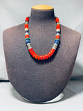 Rose Singer Native American Navajo Turquoise Coral Tiger Eye Lapis Sterling Silver Necklace-Nativo Arts