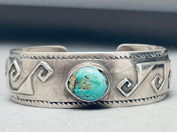 Monroe Ashley Vintage Native American Navajo Turquoise Geomtric