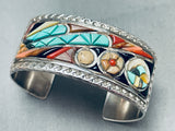 Best Victor Moses Begay Vintage Native American Navajo Turquoise Inlay Sterling Silver Bracelet-Nativo Arts