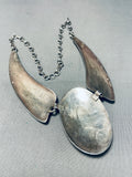 One Of The Finest Ever Necklace Vintage Native American Navajo Sterling Silver Necklace-Nativo Arts