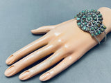 Incredible Vintage Native American Navajo Royston Turquoise Sterling Silver Bracelet-Nativo Arts