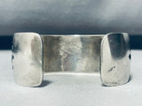 Cute Turtles!! Vintage Native American Navajo Hand Tooled Sterling Silver Bracelet-Nativo Arts