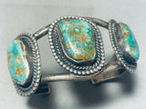 Early Royston!! Vintage Native American Navajo Turquoise Sterling Silver Bracelet-Nativo Arts