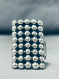 Raindrops Of Handmade Silver Sterling Native American Navajo Ring-Nativo Arts