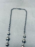 Tassel Necklace! So Unique Native American Navajo Sterling Silver Squash Blossom-Nativo Arts
