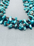 Amazing Vintage Santo Domingo Turquoise Chunk Heishi Squaw Necklace-Nativo Arts