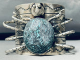 181 Grams Spider Turquoise Native American Navajo Sterling Silver Bracelet-Nativo Arts