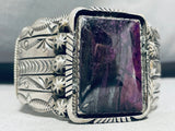 Eddy Gruber Sugilite Vintage Native American Navajo Sterling Silver Bracelet-Nativo Arts