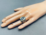 Amy Quandelacy Vintage Native American Zuni Synthetic Opal Sterling Silver Ring-Nativo Arts