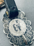 Vintage Santa Fe Southwest Sterling Silver Coin Concho Belt Old-Nativo Arts