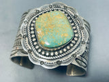125 Gram Native American Navajo Royston Turquoise Sterling Silver Signed Bracelet-Nativo Arts