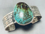 Stunning Vintage Native American Navajo Giant Spiderweb Turquoise Sterling Silver Bracelet-Nativo Arts
