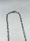 One Of The Finest Vintage Native American Navajo Sugulite Sterling Silver Necklace-Nativo Arts