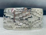 Fred Douglas Native American Navajo Sterling Silver Bracelet-Nativo Arts
